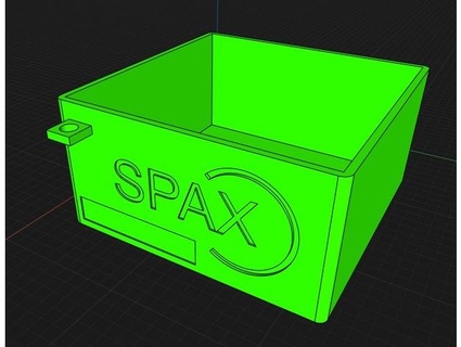 spax schrauben Box psteini 3d print model - Mito3D
