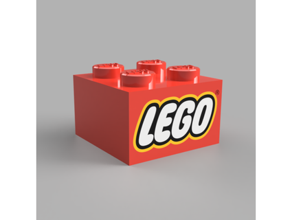 lego brick wiht logo filiak182 3d print model - Mito3D