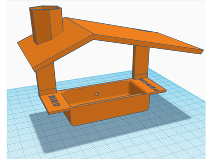 window mount bird resource station bnutmeg 3d print model - Mito3D