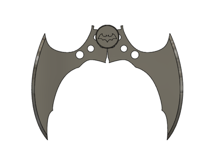Arkham Ritter Batarang reprops 3d print model - Mito3D