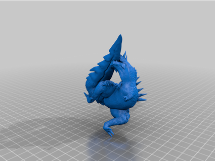 monster hunter mini - glavenus z3brim2011 3d print model - Mito3D