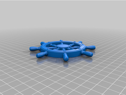 ship's wheel - moving pieces jaycee5585 3d print model - Mito3D