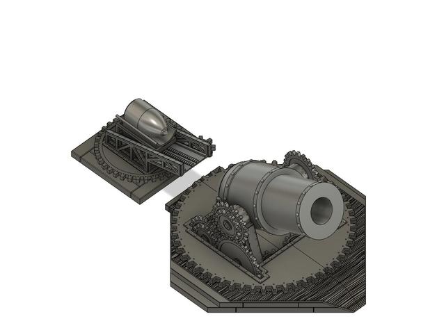 canhão conflito 3D print model - Mito3D