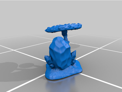 giant mushrooms w crystals scatter terrain oreomac 3d print model - Mito3D