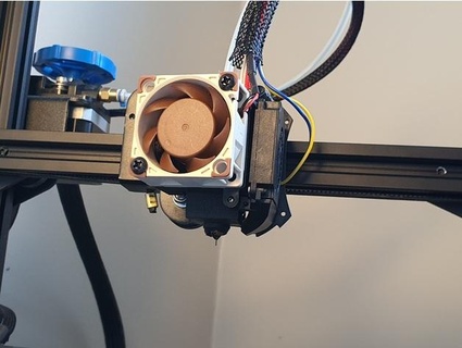 ender 3 v2 - hotend noctua fan replacement duct original part cooler blower svenninge 3d print model - Mito3D