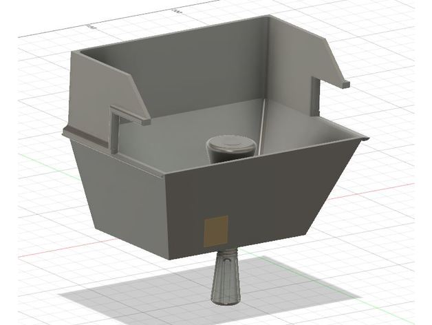 desk-mounted bin rolfmobil 3D print model - Mito3D