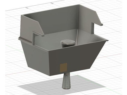 desk mounted çöp Kutusu rolfmobil 3d print model - Mito3D