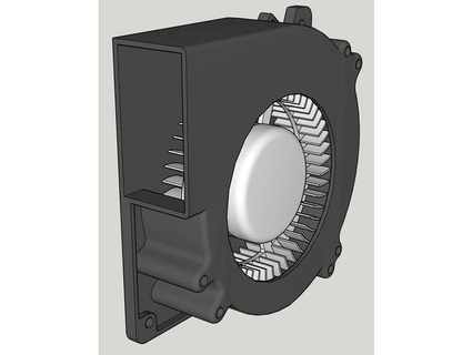 120mm radial fan blower farstar 3d print model - Mito3D