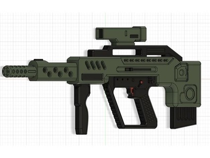 scifi assalto rifle ti6815 3d print model - Mito3D