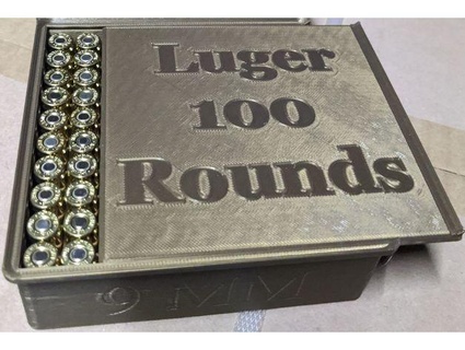 impilabile 9mm munizioni scatola 100 round matemessia 3d print model - Mito3D