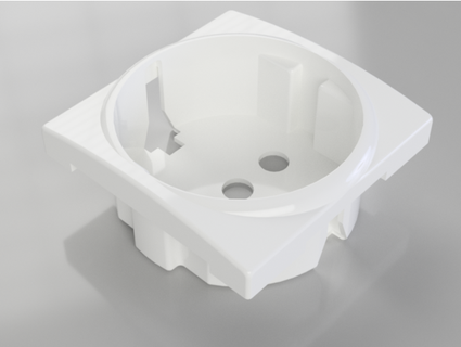 Enchufe europeu acordar 3d print model - Mito3D