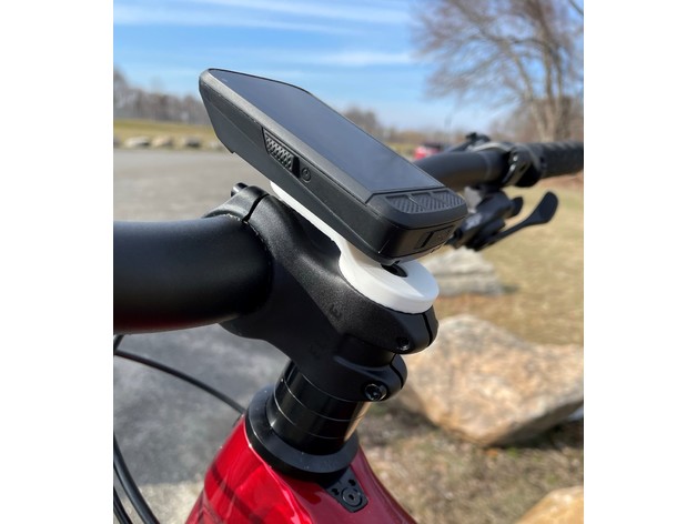 mtb wahoo computer stem cap mount by jkimm7 bike mountain elemnt roam 3D print model - Mito3D