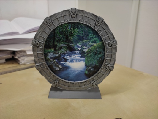 stargate picture frame by passavopercaso sg-1 3d print model - Mito3D