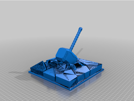 thor mj claro by rolos hammer martelo mjllnir thors 3d print model - Mito3D
