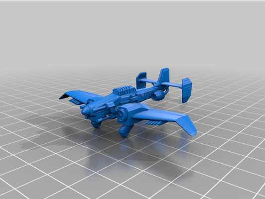 espacio zanjadora stuka by rvbomalmente 40k bombardeo krieg merodeador martillo guerra 3d print model - Mito3D