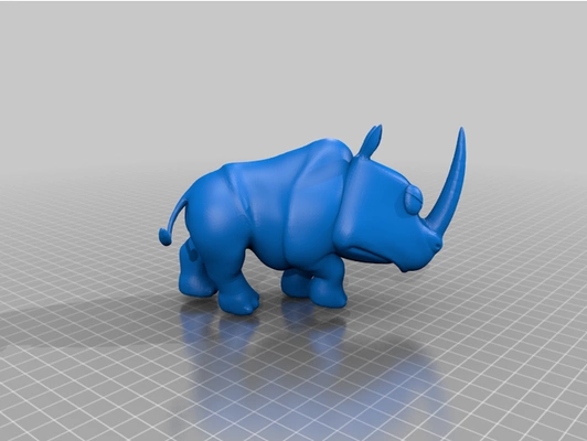 rambi donkey kong angry eyes remix by frogkiing nintendo rhino 3d print model - Mito3D