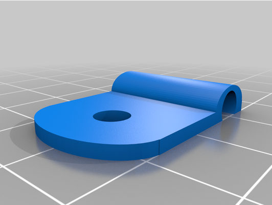 câble agrafe titulaire soutien 5mm by stefandc gestion 3d print model - Mito3D