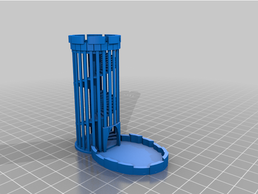 dice tower by feardabeard dnd dungeons dragons warhammer 3d print model - Mito3D