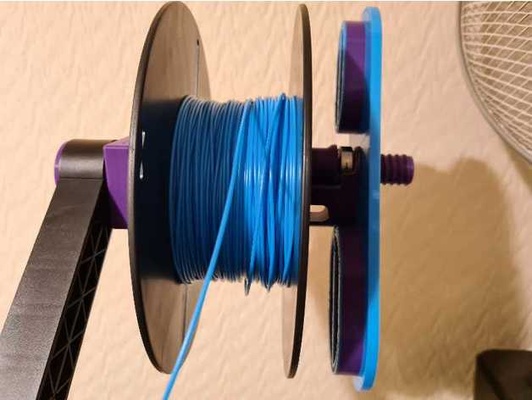 remplisseur personnalisable filament titulaire soutien fil bouchon écrou by jrse créalité ender 3 bobine porte monter 3d print model - Mito3D
