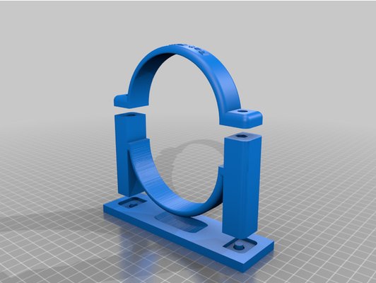 pet tunnel clamp by ossie84 gerbil mouse pets pipe rat 3d print model - Mito3D