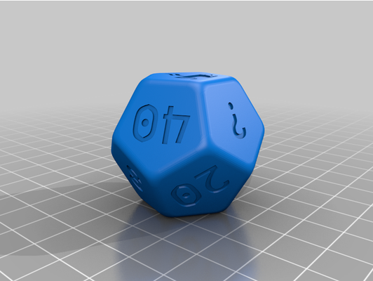 planning poker dice by fezz agile scrum scrumpoker 3d print model - Mito3D