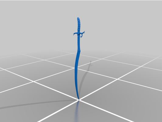 balıkçıl bıçak ağzı by horror kılıç tekerlek of zaman 3d print model - Mito3D