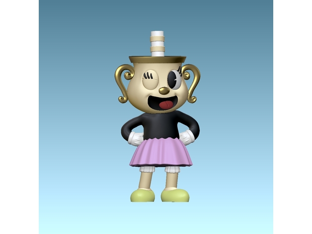 ms chalice cuphead by darius shem chalise character cup game holder series video 3D print model - Mito3D