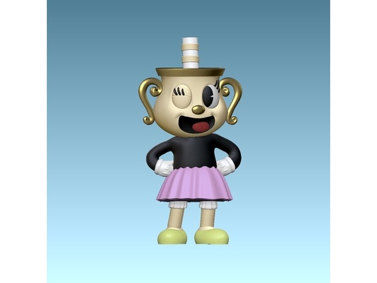 ms cáliz cuphead by darius shem chalise personaje taza juego soporte serie vídeo 3d print model - Mito3D