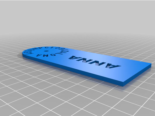 porte clés rosa by angarcie 3d print model - Mito3D