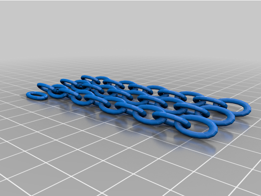 small print in place chain links by horror- 3d print model - Mito3D