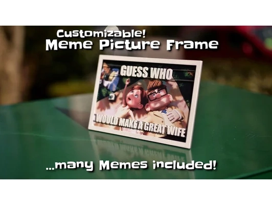 meme picture frame by makkuro configurable customizable openscad 3d print model - Mito3D