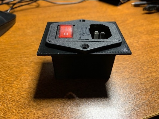 arcade iec power receptacle cover by jdemustang electrical safety 3d print model - Mito3D