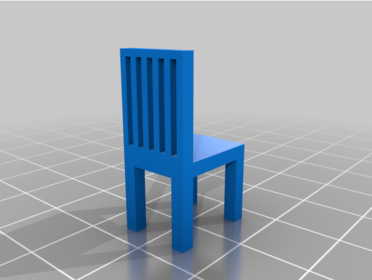 silla by jude tipo modelo pequeña 3d print model - Mito3D