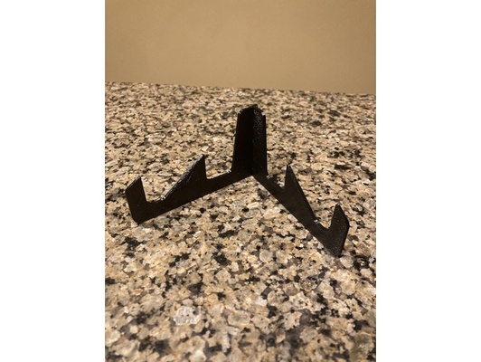 folding print in place phone stand by jessejmartin easy print-in-place 3d print model - Mito3D