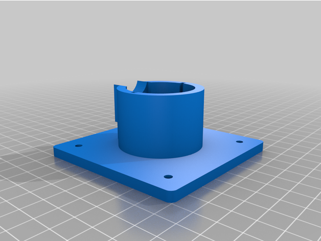 dyson v15 hose flange adapter by fasmaker cnc3018pro 3D print model - Mito3D