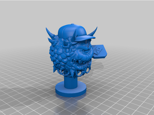 cutest delivery driver by plasmadunk cacodemon doom video game 3d print model - Mito3D