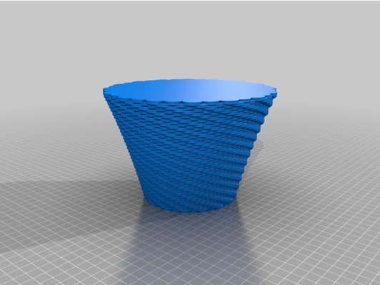 vase sloped by irelandguy 3d print model - Mito3D