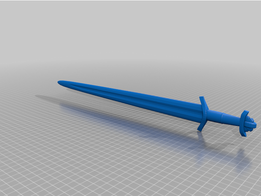 tenth century jarl sword by horror- historical 3d print model - Mito3D