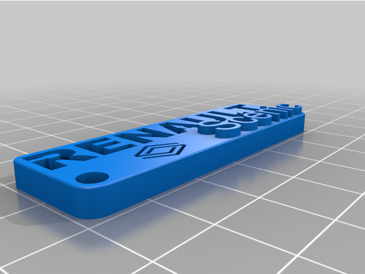 renault szenisch schlüsselbund by abonnieren 3d print model - Mito3D