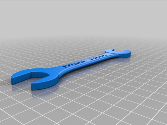 combination wrench - 13mm 17mm by beefbriscuit 3d print model - Mito3D