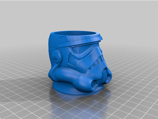stormtrooper egg cup uk size by knoxy666 eggcup uksize 3d print model - Mito3D