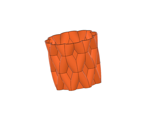 x-pattern vase design by x p 3dprintable 3d slash flower pattern 3d print model - Mito3D