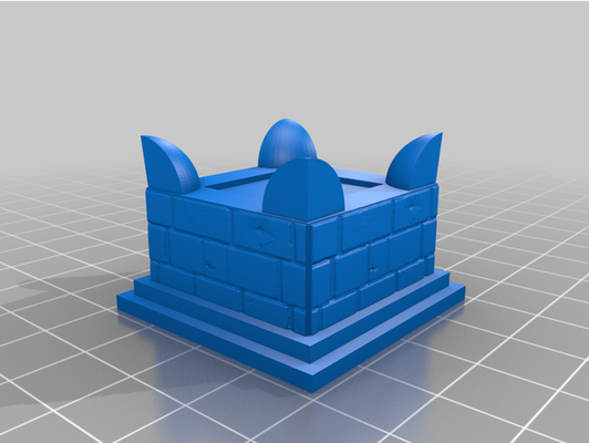 horned altar d20 game piece by msuopys 3d print model - Mito3D