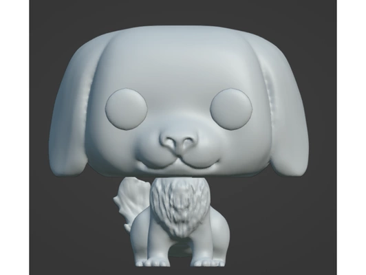 funko pop dog 2 by acaballerom pet 3d print model - Mito3D