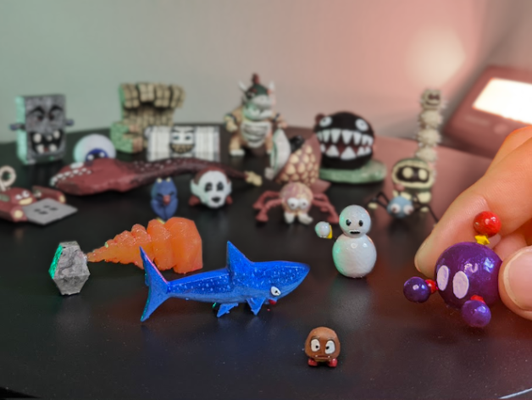 mario 64 collection 4 by mintyfries flamethrower goomba mario64 nintendo shark snowman super 3d print model - Mito3D