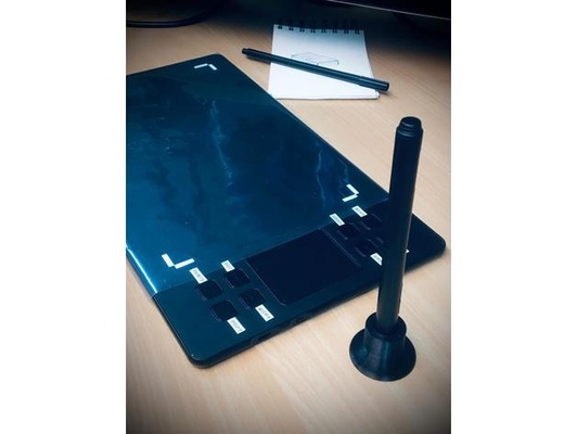 dibujo tableta bolígrafo soporte gráficos enfermo a50 by clon datos 3d impresora impresión creativo diseño lápiz sketchup estante 3d print model - Mito3D