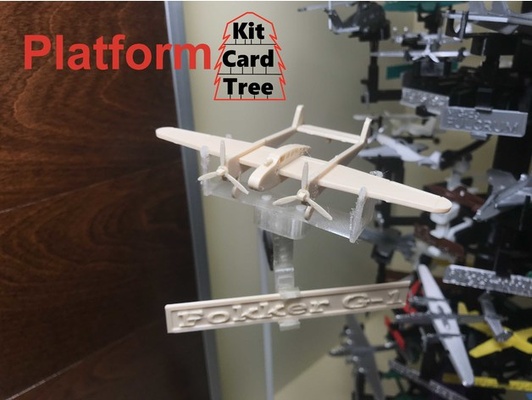 kit card tree platform fokker g-1 by rob1970 alwaystinkering kitcard 3d print model - Mito3D