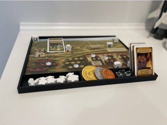 viticulture insert player tray set by volcom1985 boardgame inserts game organization viti 3d print model - Mito3D
