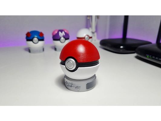 pokeball magnetic clasp by hobbychoi pokemon figures 3d print model - Mito3D