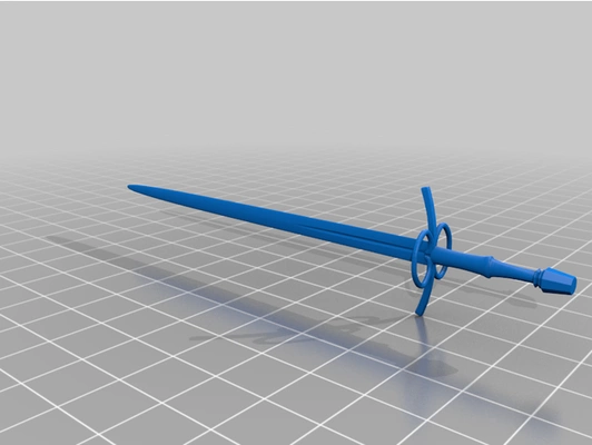 classique quinzième siècle épée longue by horror historique 3d print model - Mito3D